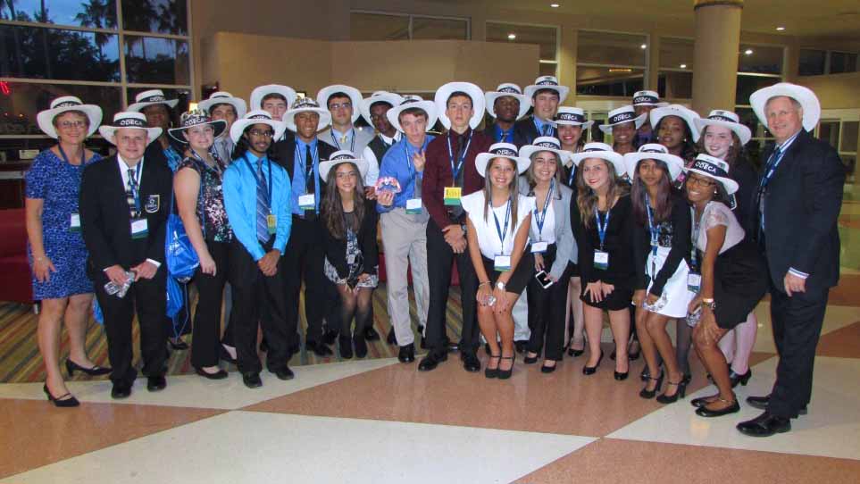 JP Taravella High School students and advisors at the International Conference in Orlando