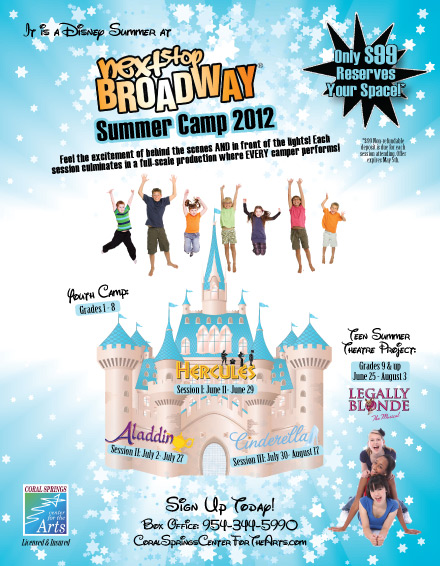 Next Stop Broadway Summer Camp Presents Disney Productions in 2012 1
