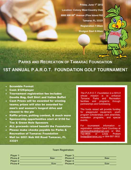 Tamarac Parks and Recreation Holds its First Annual Golf Tournament 1
