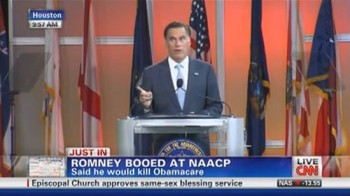 Mitt Romney Booed at NAACP Convention Today 1