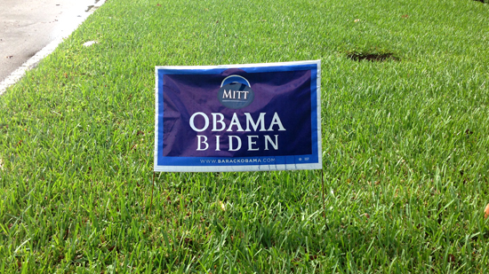 Homeowner Gets Even after Obama Lawn Sign Defiled by Neighbor 1