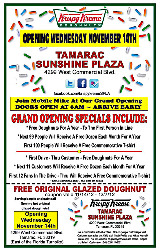 Grand Opening for New Krispy Kreme Doughnuts in Tamarac 1