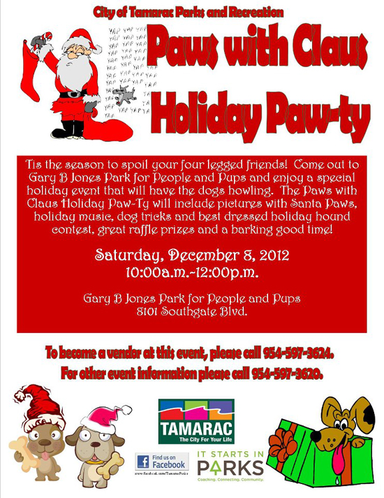 The City of Tamarac “Paws with Claus” Holiday Party for Pups