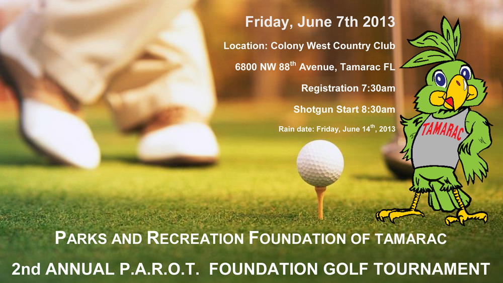 PAROT Golf Tournament Flyer 2013-1