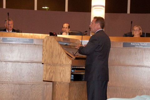 BSO Sheriff Scott Israel speaks at the City of Tamarac City Commission Meeting