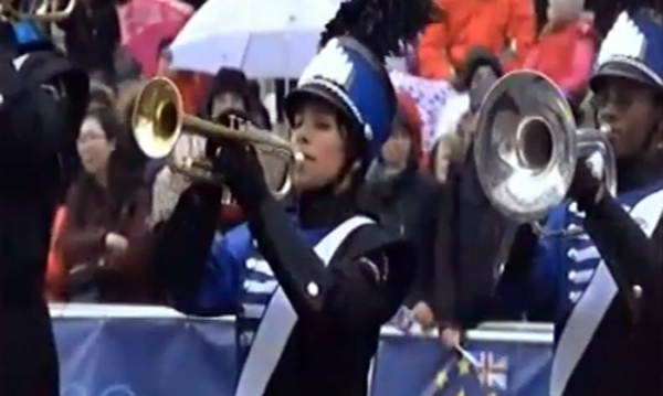 JP Taravella Marching Band Performs in London JP Taravella Marching Band Performs in London