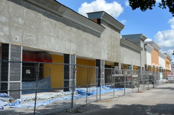 The plaza will have a new facade and colors