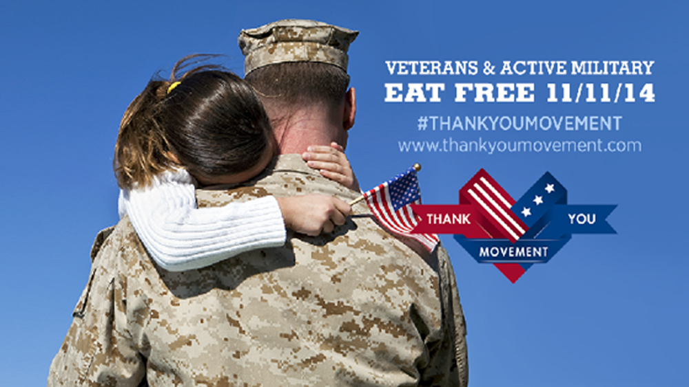 Local Applebee’s Thanks Servicemembers with Free Meals on Veterans Day