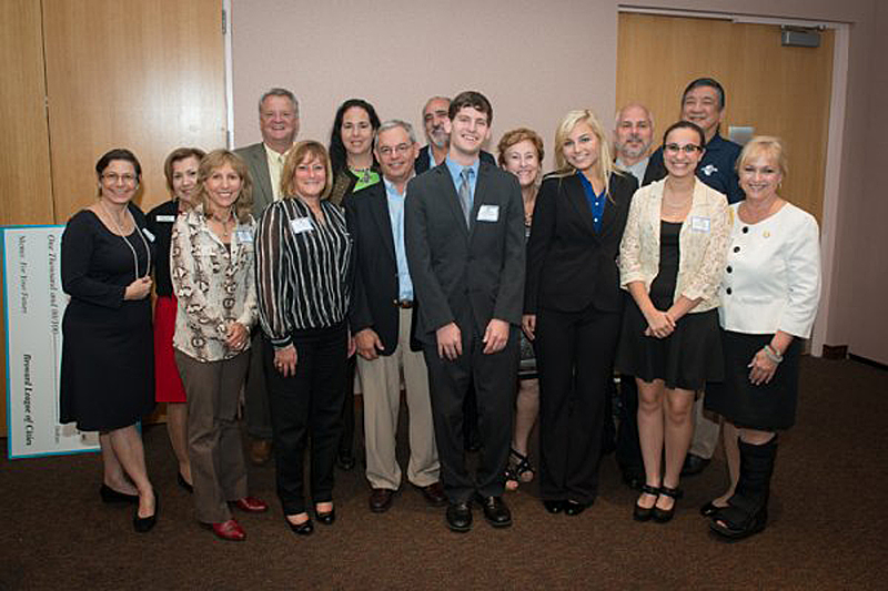 City  officials and recipients of scholarships in 2014 from the Broward League of Cities. 