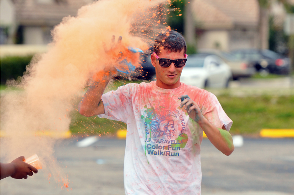 Local High School Holds Color Run Fundraiser on March 8