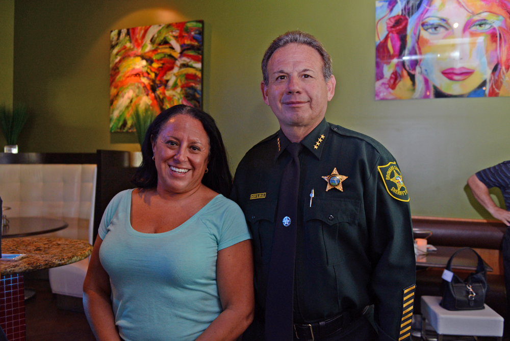 Campaign Manager Amy Rose with Sheriff Scott Israel