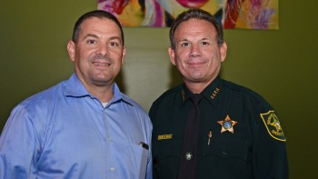 Parkland Mayor Michael Udine and Sheriff Scott Israel.