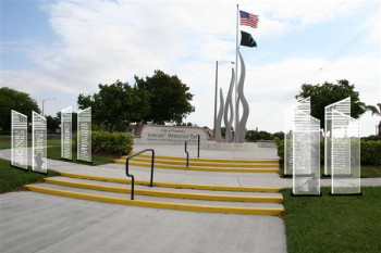 Proposed "Wall of Honor" project viewed during the day.