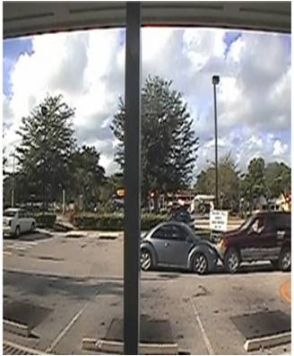 Crash at TD Bank.  Suspects VW Beetle.