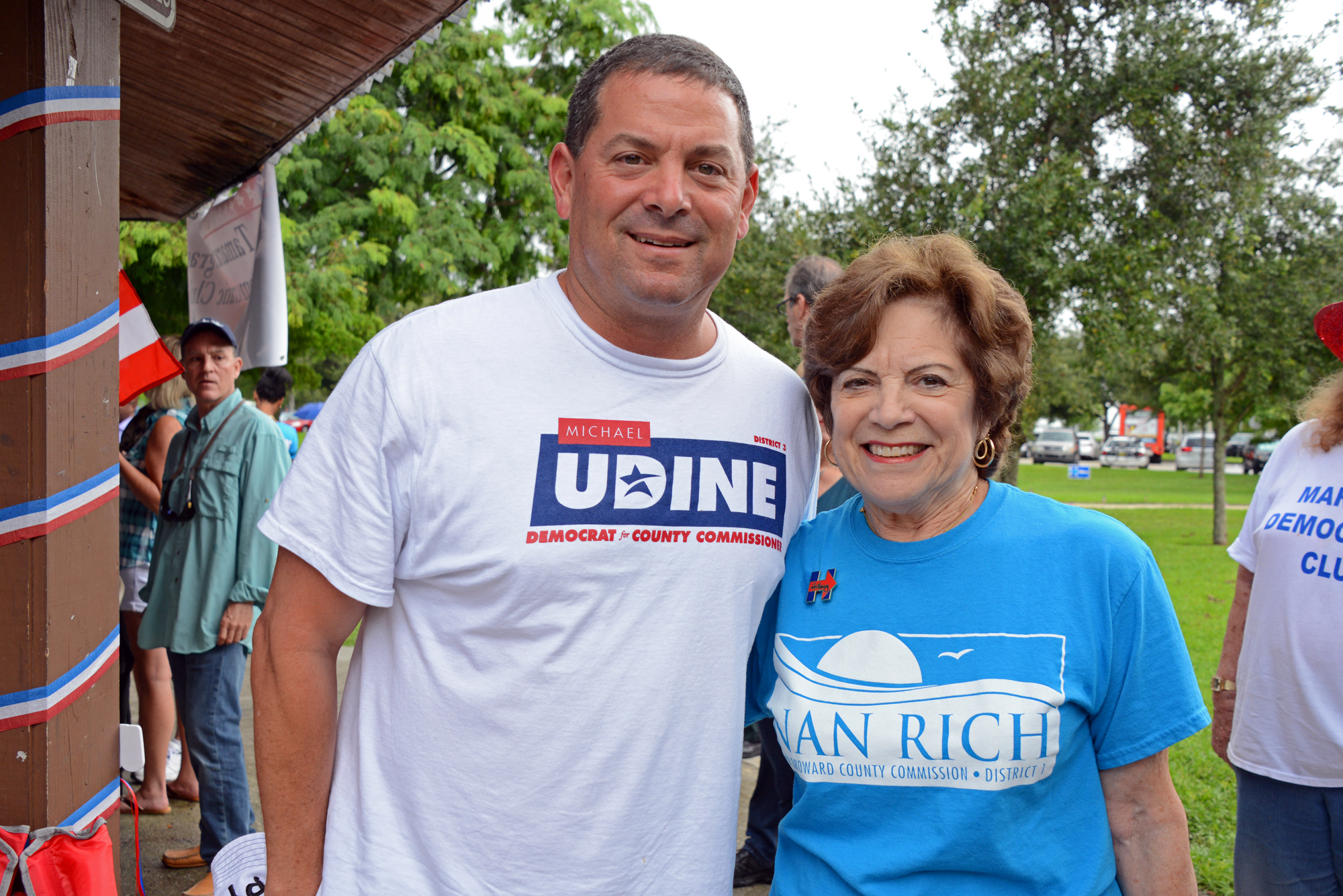Parkland Mayor Michael Udine and newly elected Broward County Commissioner Nan Rich.