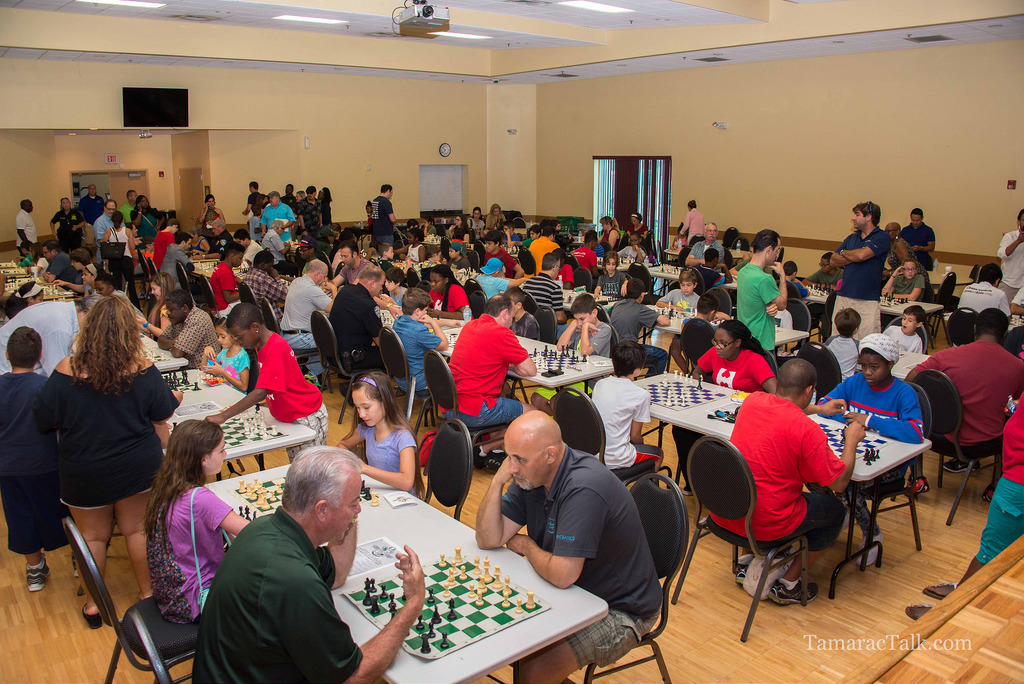 Hundreds attended last years Mayors Chess Challenge in Tamarac. Photo by Tamarac Talk.