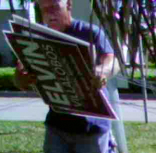 Caught on Camera: Men Stealing Candidate's Signs in Tamarac 1