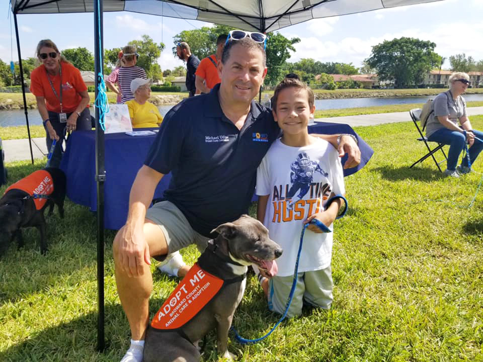 Broward County Commissioner Michael Udine at the Adoption event in Tamarac.