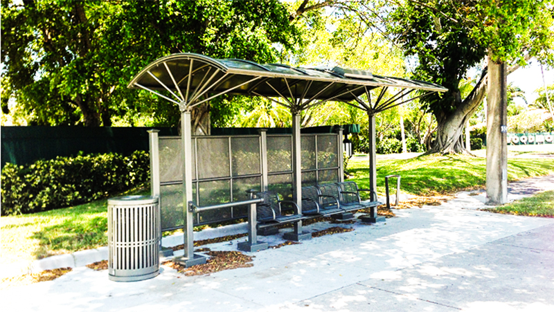 bus stop shelters