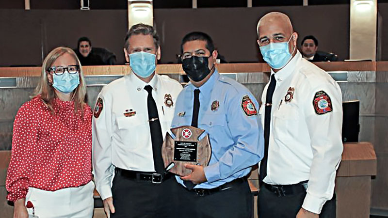 City Commission Honors Tamarac Firefighter of the Year