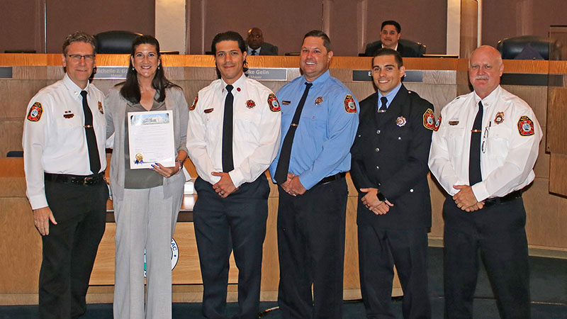 Three Tamarac Firefighters Receive 2022 EMS Week Awards