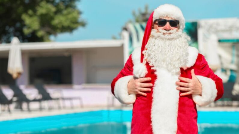 Santa On Vacation in Tamarac, Hosts Pool Party July 22