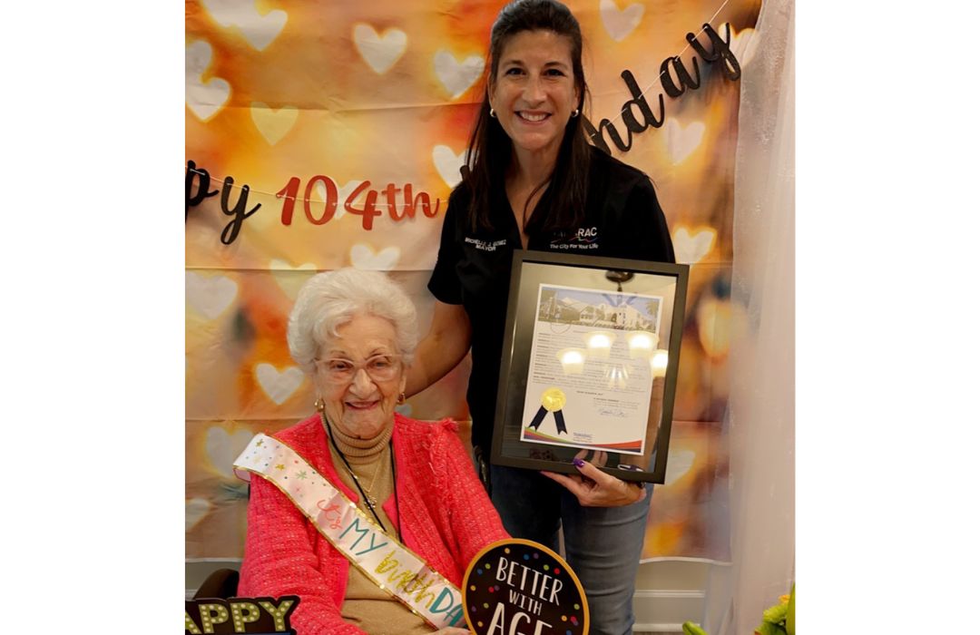 Rose Schadick Celebrates 104th Birthday with the Tamarac Mayor