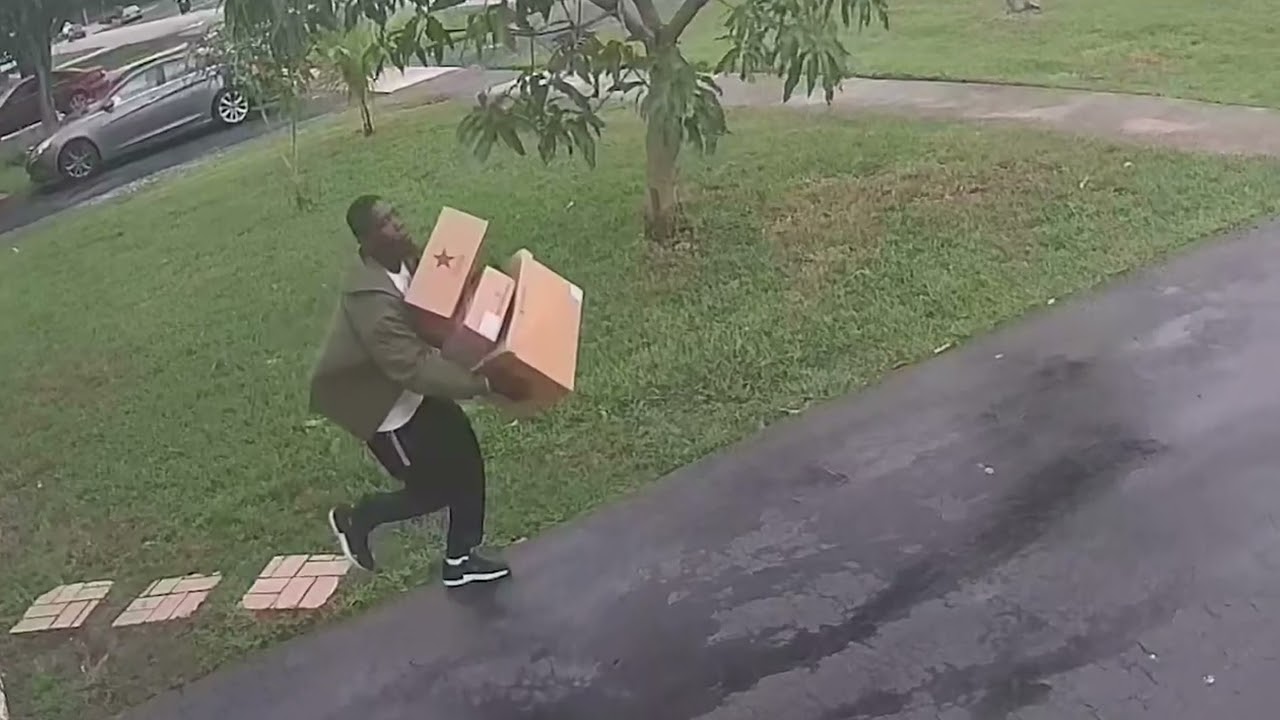 Detectives Search for “Porch Pirate” Who Stole Packages in North Lauderdale