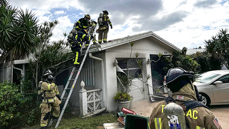 Tamarac Firefighters Rescue Person From Burning Home
