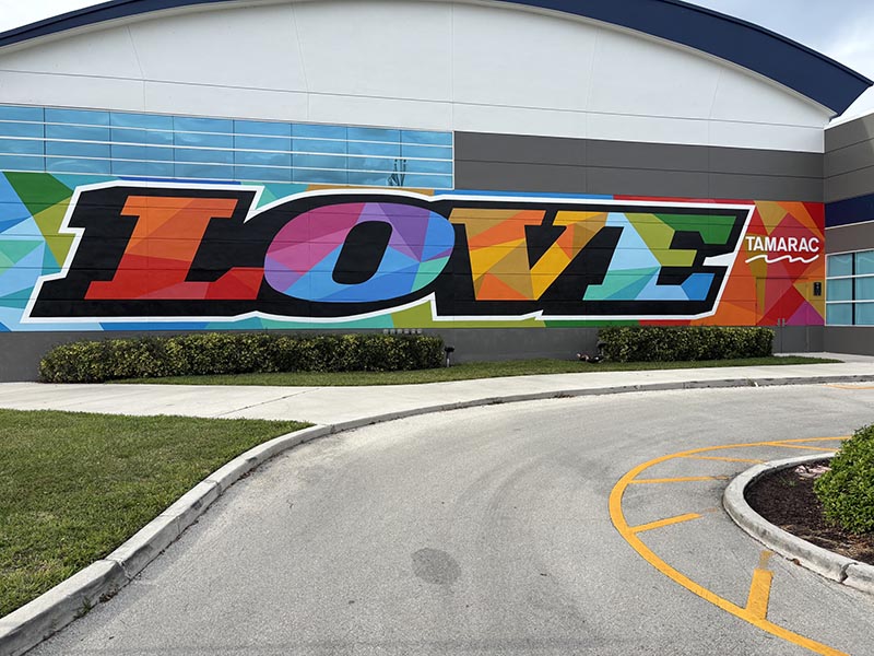 Colorful ‘Lead With Love’ Mural Transforms Tamarac Community Center 11 Colorful ‘Lead With Love’ Mural Transforms Tamarac Community Center 1